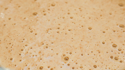 Dutch mini pancake flour liquid ready for cook