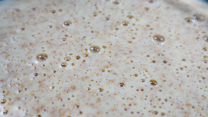 Fototapeta na wymiar Dutch mini pancake flour liquid ready for cook