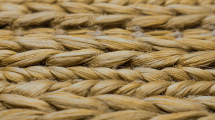 Traditional Turkish handmade carpet design. Rustic and ethnic brown texture closeup