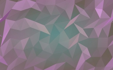 Abstract triangle geometrical violet background. Geometric origami style with gradient. 3D illustration
