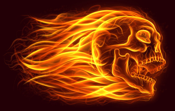 Flame skull png images | PNGWing
