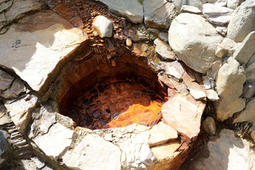 Details of mineral water source in Narzan Valley