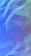 Abstract triangle geometrical blue background. Geometric origami style with gradient. 3D illustration