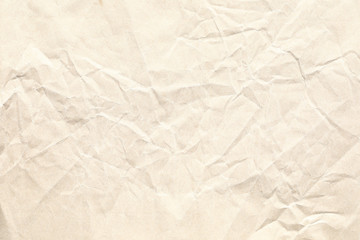 Crumpled brown paper background texture