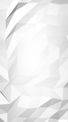 Fototapeta premium White abstract background. Lowpoly backdrop. Crumpled paper. 3D illustration