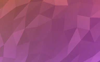 Abstract triangle geometrical pink background. Geometric origami style with gradient. 3D illustration