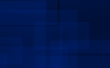 Dark blue background. Blue backdrop with transparent suares. 3D illustration