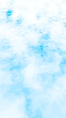 The bright sky in the morning. Blue sky background with white clouds. Cumulus white clouds in the clear blue sky. 3D illustration