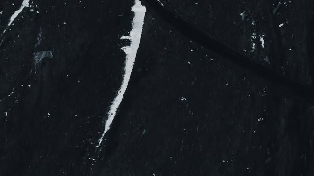 Drone flight over breathtaking vulcano desert, slowmotion, aerial view iceland, Melting Ice, Climate Change and Global Warming Concept Aerial Drone Shot Interstellar Footage 4K (UHD)