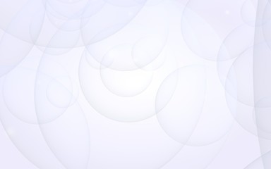 Abstract white background. Backdrop with light transparent bubbles. 3D illustration