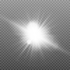 White sparkles, stars