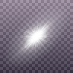 White sparkles, stars