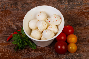 Mozzarella cheese balls