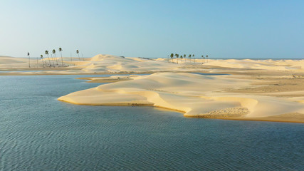 Len&ccedil;&oacute;is Maranhenses National Park .Route of emotions in the northeast of Brazil	
