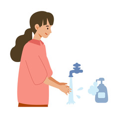 【新しい生活様式】手洗いの推奨イラスト