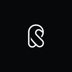  Professional Innovative Initial RP logo and PR logo. Letter R LOGO Minimal elegant Monogram. Premium Business Artistic Alphabet symbol and sign