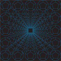 Abstract hexagons background