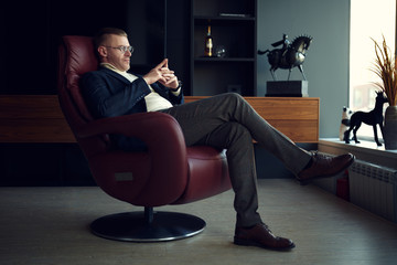 imposing man in a suit