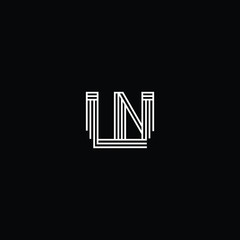  Professional Innovative Initial WN logo and NW logo. Letter WN NW Minimal elegant Monogram. Premium Business Artistic Alphabet symbol and sign