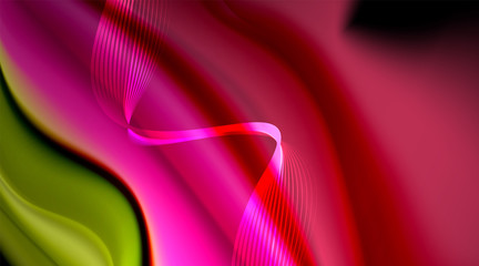 Liquid colors fluid gradients on black background