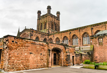 Chester Cathedral dedicated to Christ and the Blessed Virgin Mary in England, UK