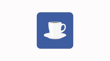 Vector Isolated Illustration of a Coffee Icon or Sign