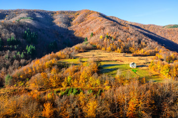 Beautiful autumn landscape, Rhodope mountains, Bulgaria
