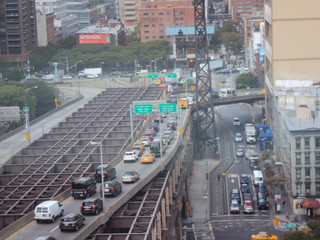 Obraz na płótnie Canvas View over Manhattan from the cable car 6