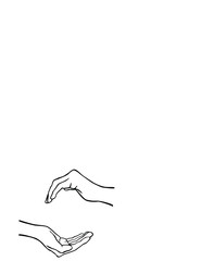 woman hand drawing sketch