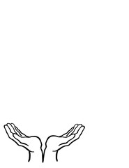 hands in the form of a dove