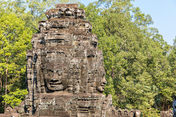 Fototapeta premium The Faces of The Bayon Temple, Siem Reap, Cambodia