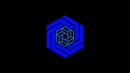 abstract blue background with a cross