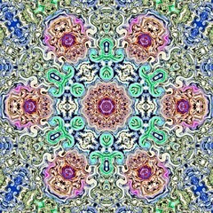 abstract ornamental pattern digital kaleidoskope