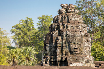 The Faces of The Bayon Temple, Siem Reap, Cambodia