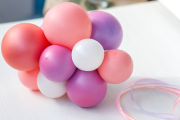 purple balloon, children, holiday, birthday, do it yourself, handmade, colored balloons, pink, lilac