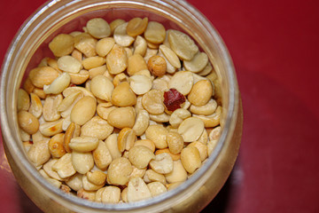 bowl of peanuts