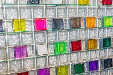 Glass Cube Bricks Wall
