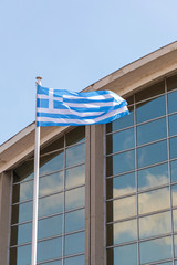 Greece Flag at Wind