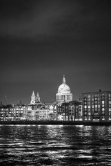 View of the London Skyline at dusk
