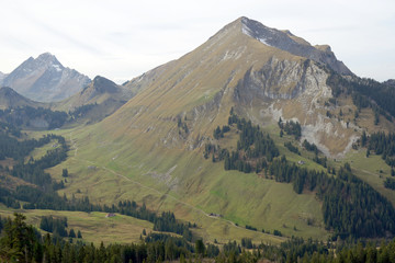 Alpine landscape in the Swiss Alps, Europe