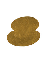 Abstract trendy clip art shape. Element for collage on the white isolated background.