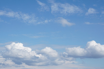 Blue sky with clouds background
