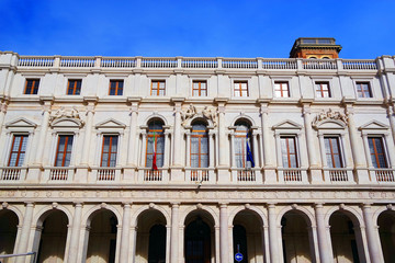 Fototapeta na wymiar Architectural detail in the Old City of Bergamo, Italy, Europe