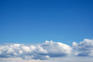 Blue sky with clouds background