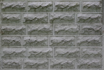 Wall with raised pattern