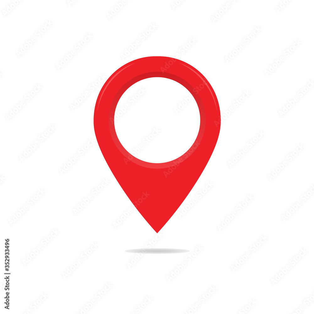 Poster map pin icon vector. map marker vector.vector illustration.10 eps.
