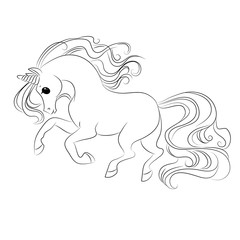 Fototapeta premium Cute unicorn