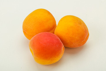 Fresh ripe sweet few apricots