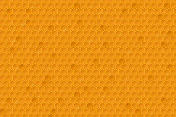 Honey combs pattern. Honeycomb texture, hexagonal honeyed geometric beeswax comb grid cell.