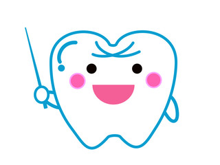 指示棒を持った歯